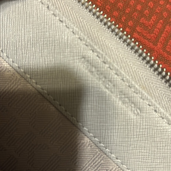 Michael Kors White Saffiano Leather Wristlet Clutch - Picture 8 of 12